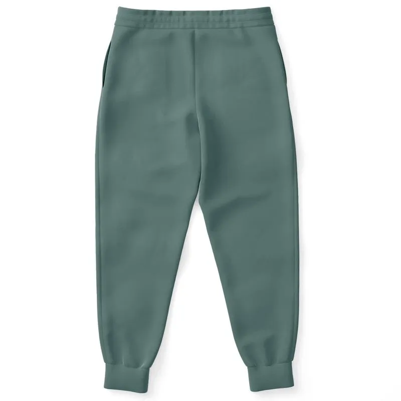 Medium Dark Blue Cool Green Joggers | Unisex | with PLUS sizes | Medium Dark Pale Pastel Blue Cool Green | C30M0Y15K60