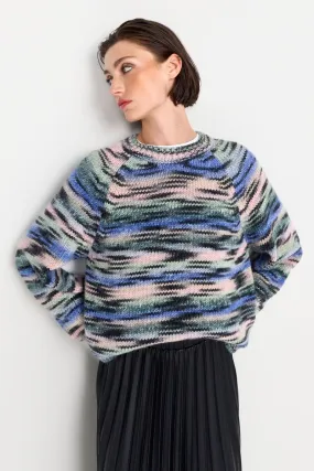 Melierter Wollmixpullover