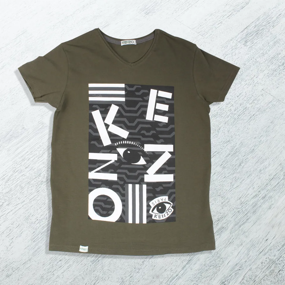 Men T-shirt- olive green / made in Turkey -3326