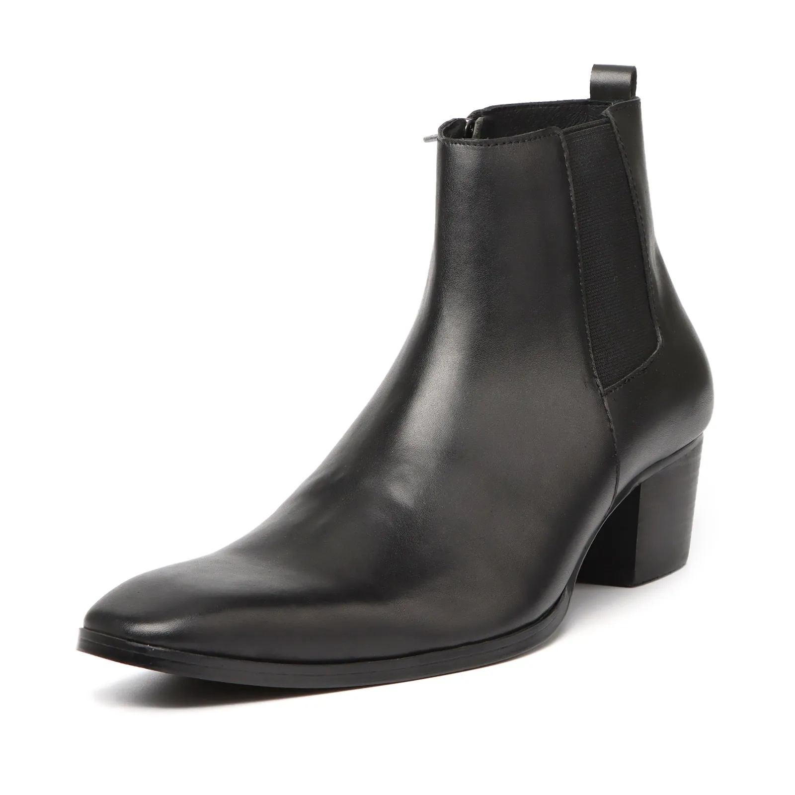 Mens High Top Pointed Chelsea Boots