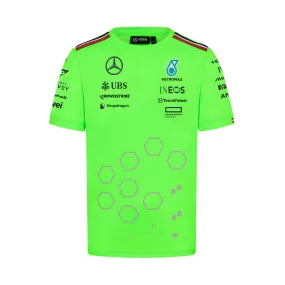 Mercedes AMG Petronas F1 2024 Men's Team Set Up T-Shirt - Green