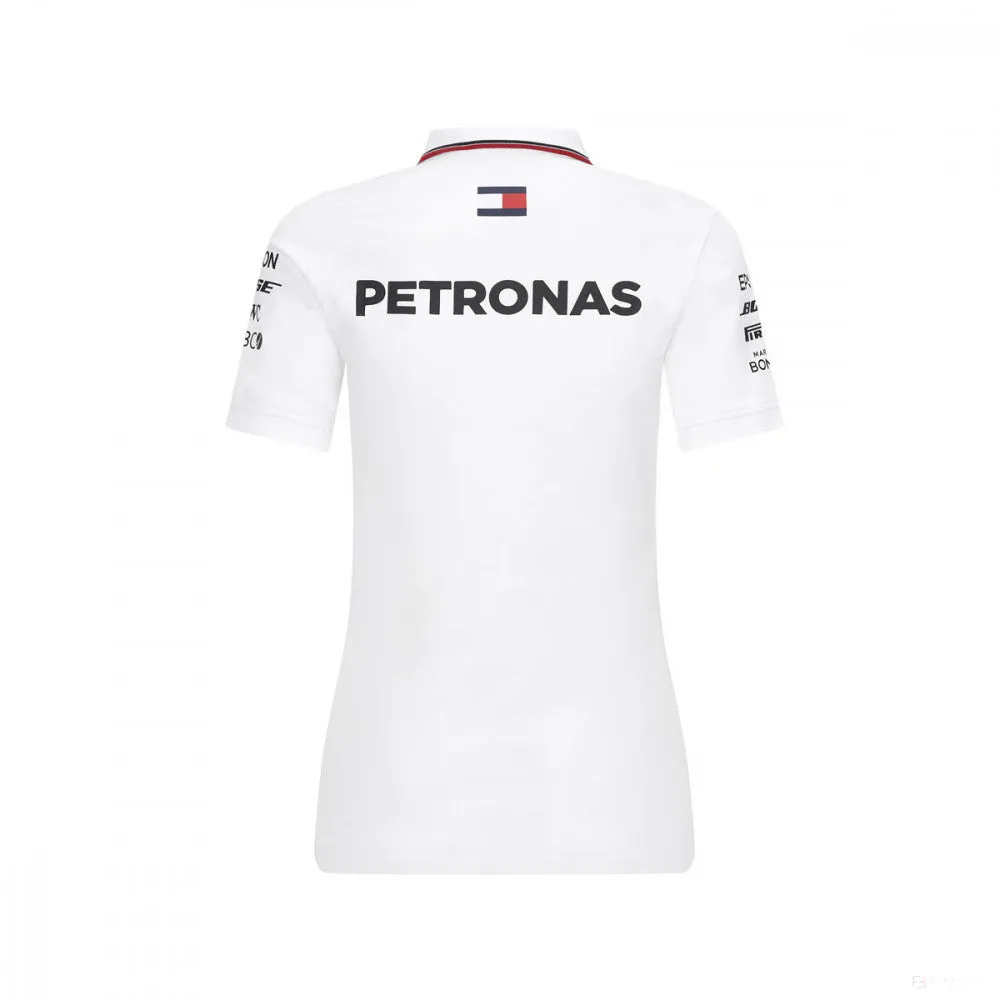 Mercedes Womens Polo, Team, White, 2020