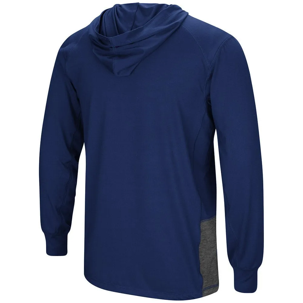 Michigan Wolverines Colosseum Navy LS Hooded T-Shirt