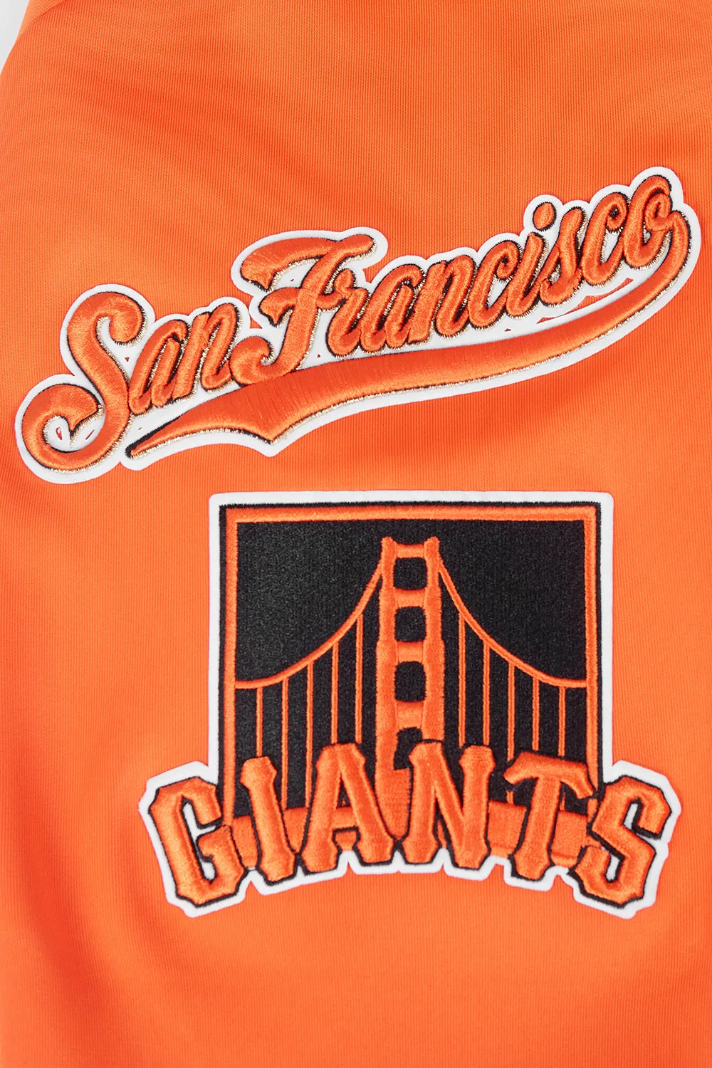 MLB SAN FRANCISCO GIANTS CLASSIC MEN'S DK TRACK JACKET (ORANGE)