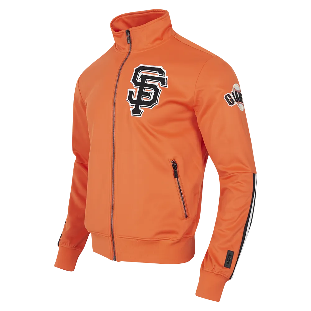 MLB SAN FRANCISCO GIANTS CLASSIC MEN'S DK TRACK JACKET (ORANGE)