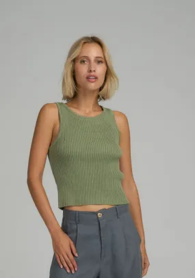 Monaco Knit Top Khaki