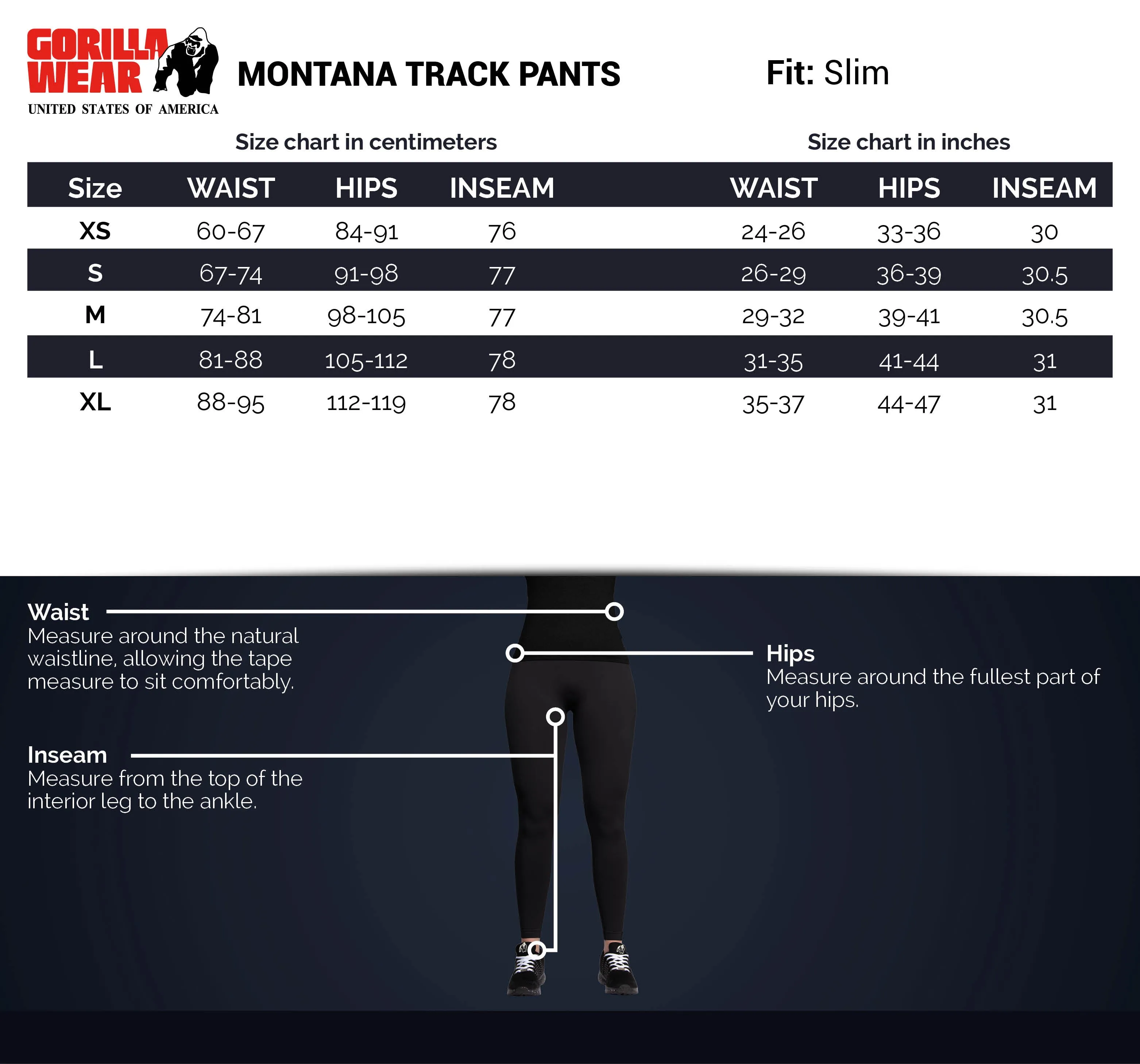 Montana Track Pants - Black