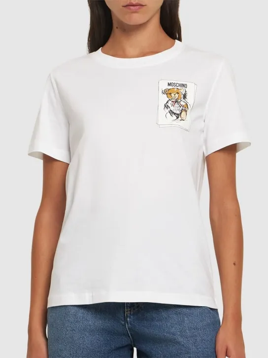 Moschino   Cotton jersey t-shirt 