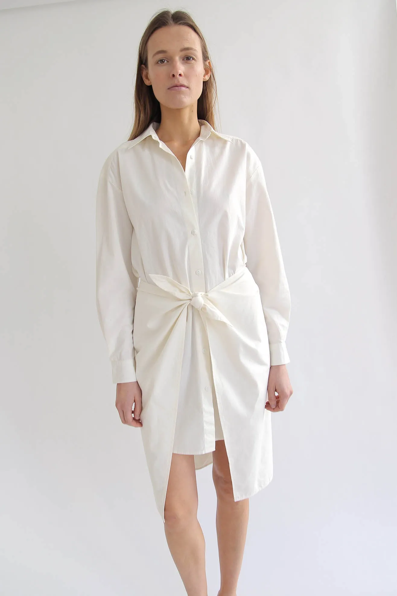 MR. LARKIN, Nik Wrap Dress, Off White