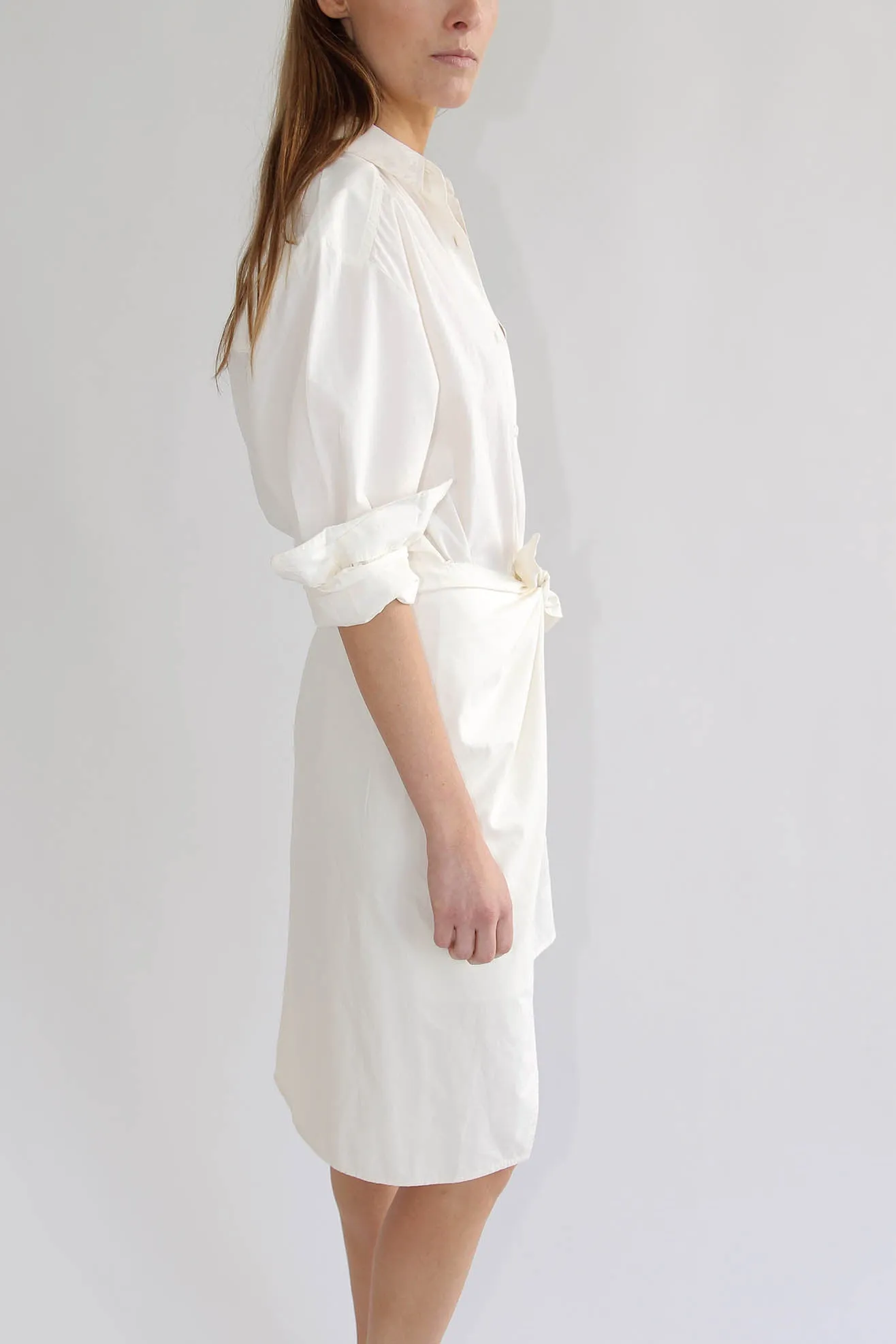 MR. LARKIN, Nik Wrap Dress, Off White