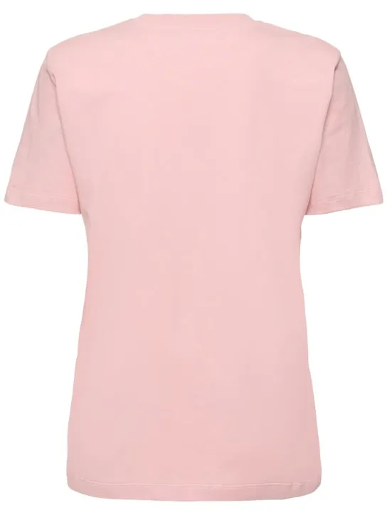 MSGM   Cotton jersey logo t-shirt 