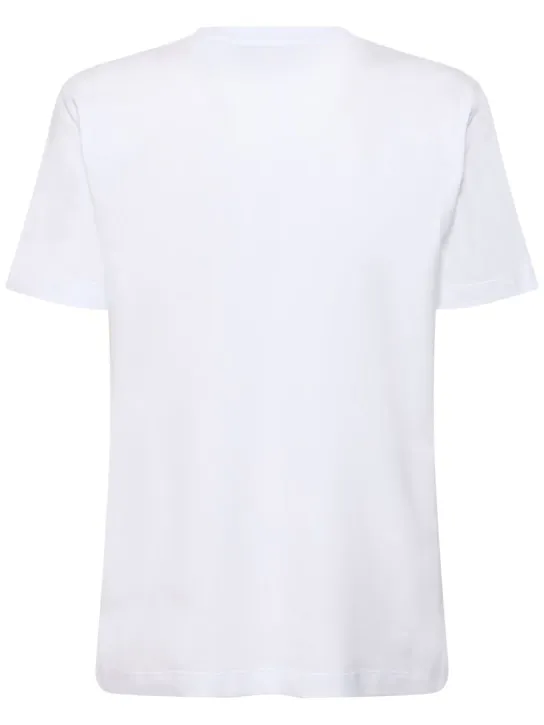 MSGM   Cotton jersey logo t-shirt 