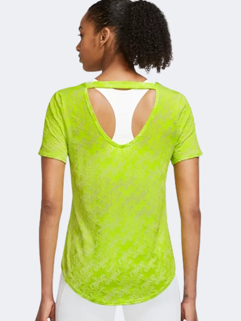 Nike Air Dri-Fit Women Running T-Shirt Lime Green