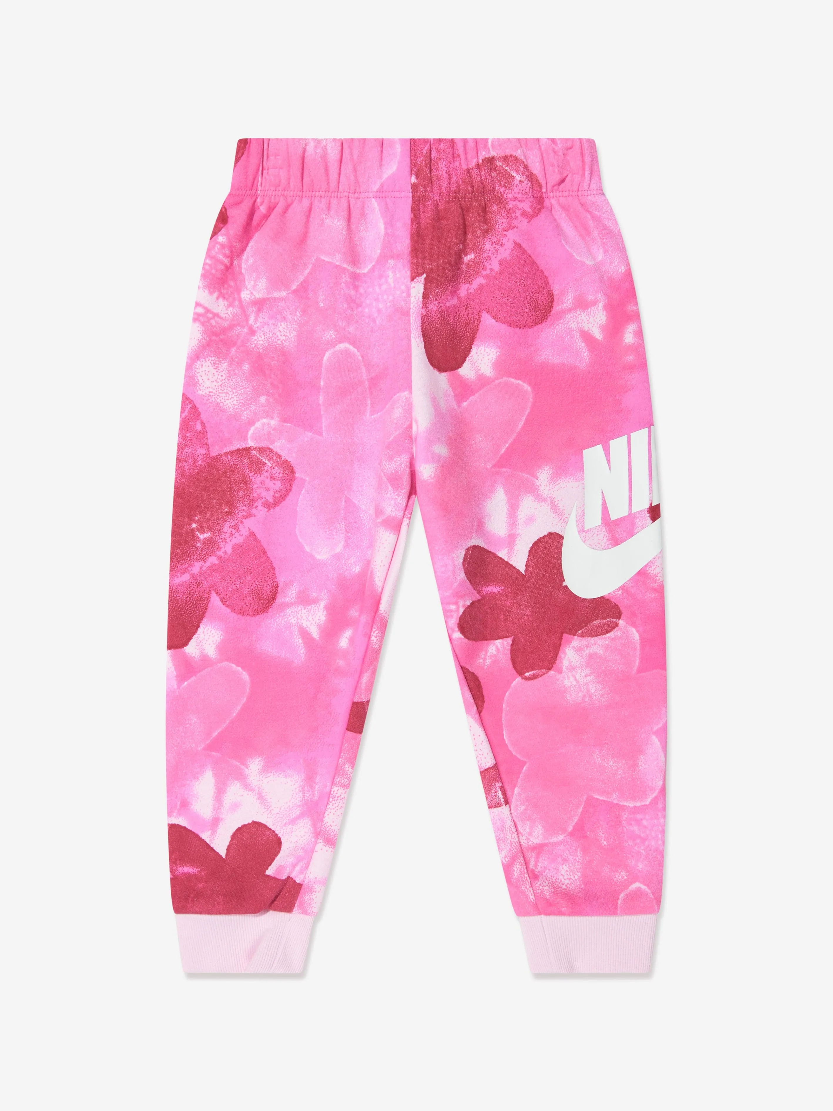 Nike Girls Sci-Dye Club Fleece Tracksuit in Pink