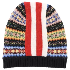 No 21 Multicolour Knit Stripe Wool Hat / Toque