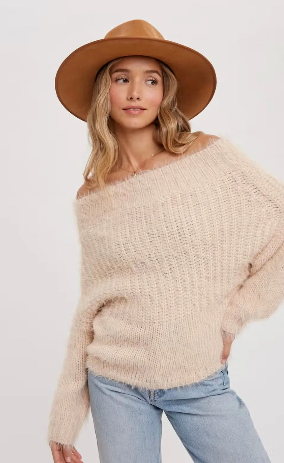 Nothing New Off The Shoulder Sweater