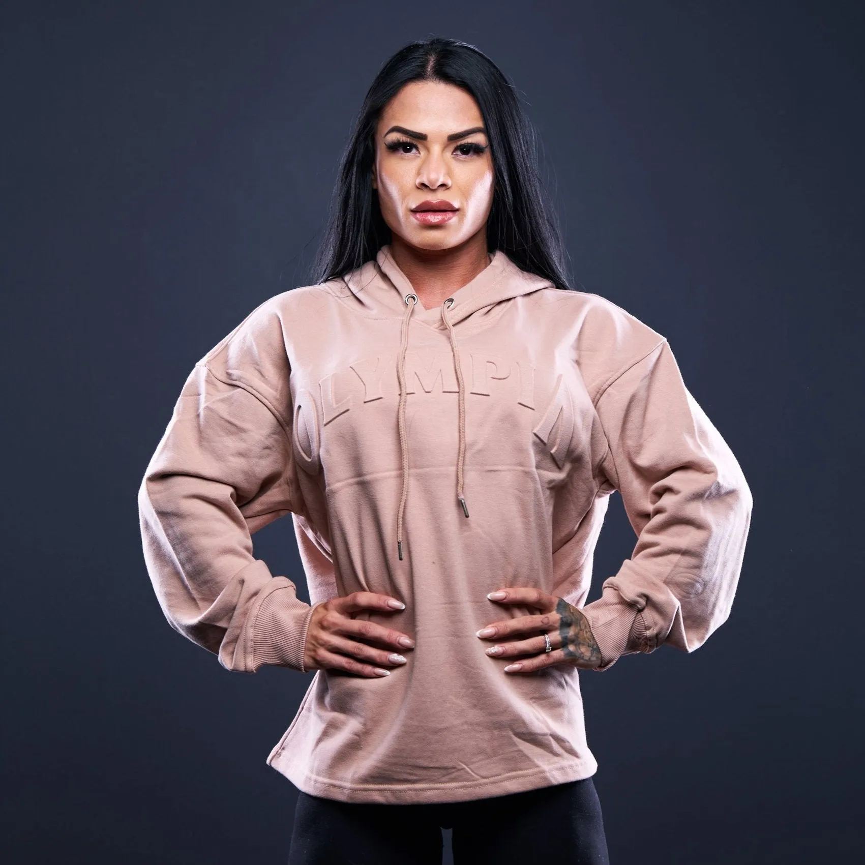 Olympia Women's OS Embossed Pullover Tan