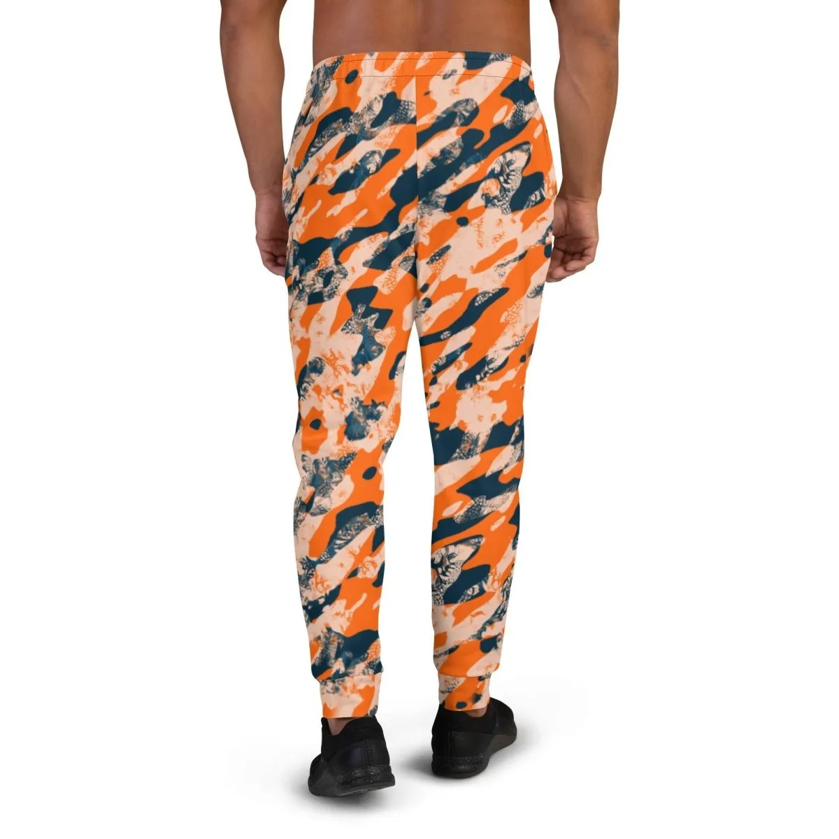 Orange Camouflage Men's Street Joggers