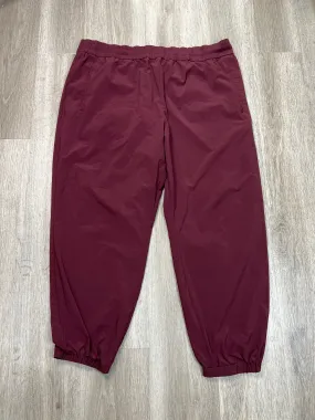 Pants Joggers By Banana Republic In Maroon, Size: Xxl