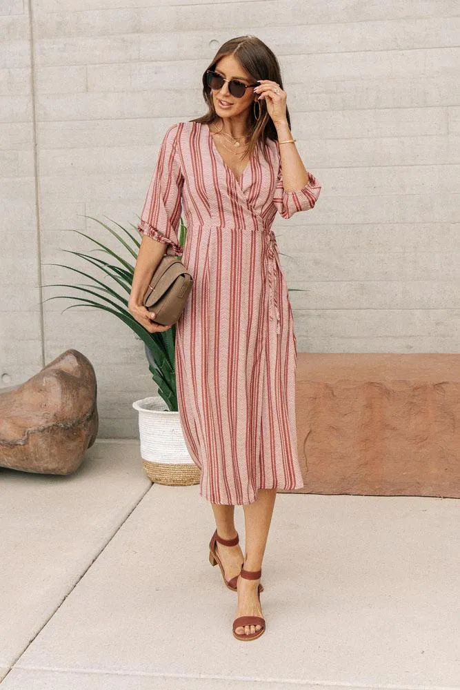 Printed Wrap Dress