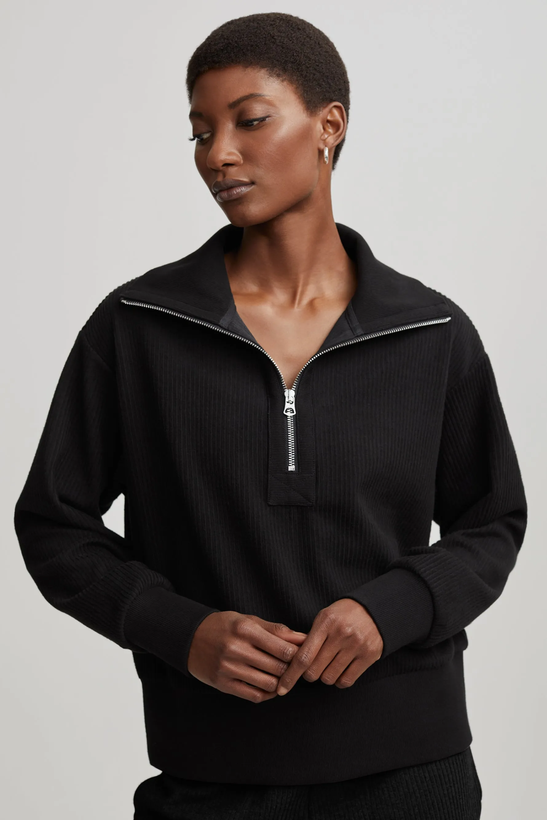 Radford Half Zip - Black