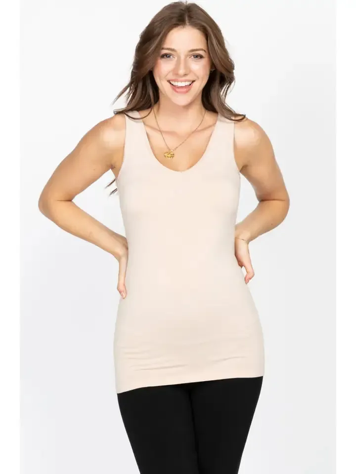 Reversible V-Neck Tank by M. Rena