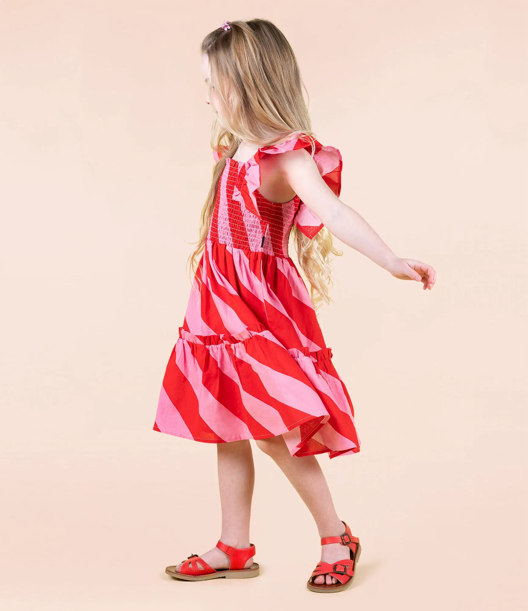 Rock Your Kid Candy Wrap Shirred Dress