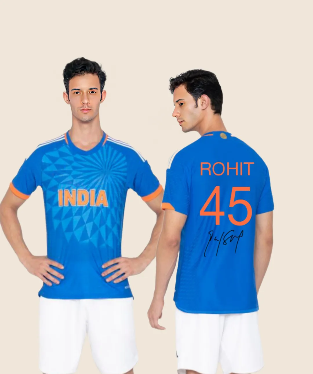 Rohit Sharma signature Edition jerseys 2023-24- Fan Edition