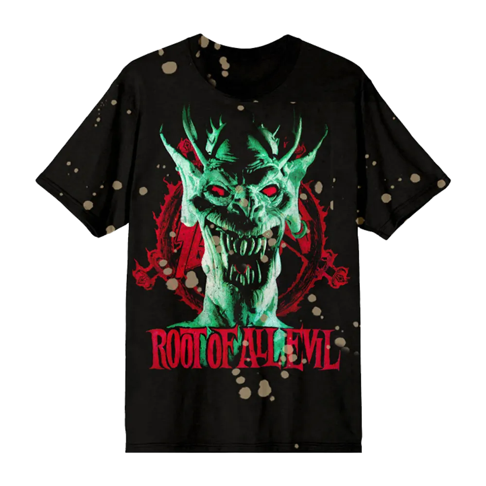 Root Of All Evil Splatter Tee