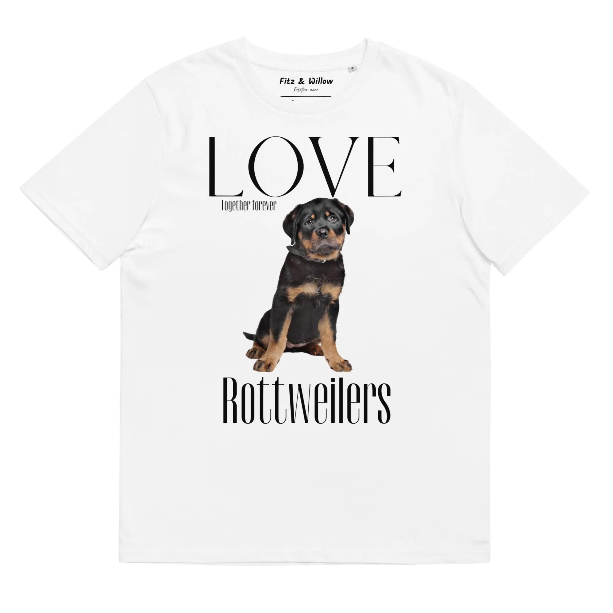 Rottweiler lovers sustainable t-shirt