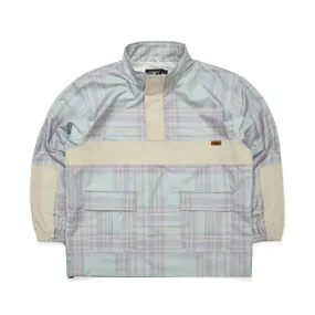 RTR ANORAK JACKET PASTEL PURPLE CHECK