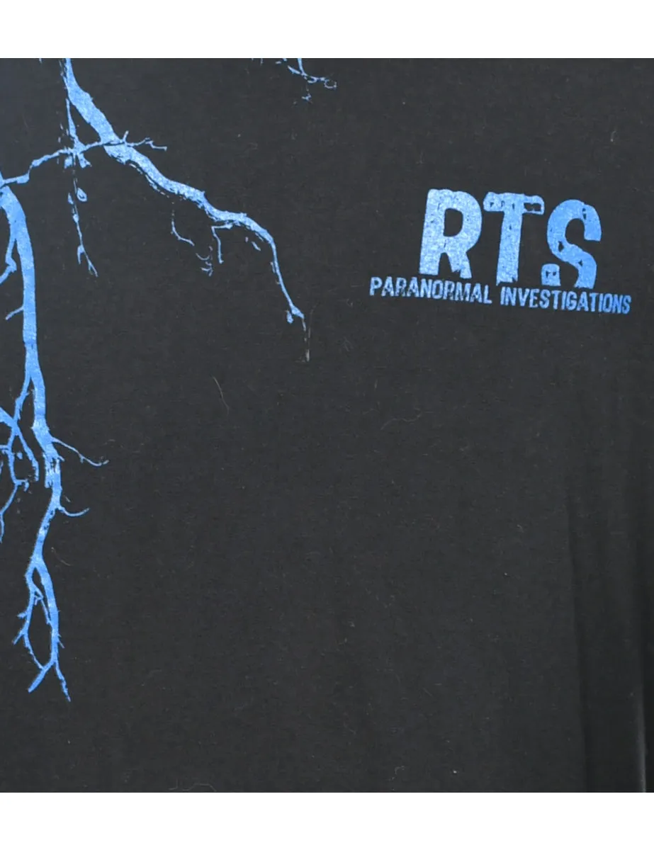 RTS Paranormal Investigations Printed T-shirt - L