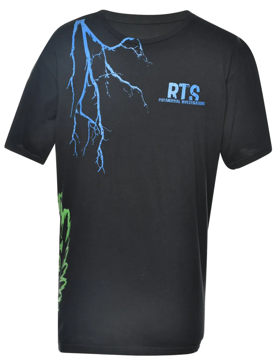 RTS Paranormal Investigations Printed T-shirt - L