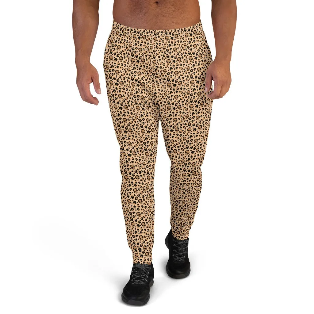 Skull Leopard Print Men's Joggers