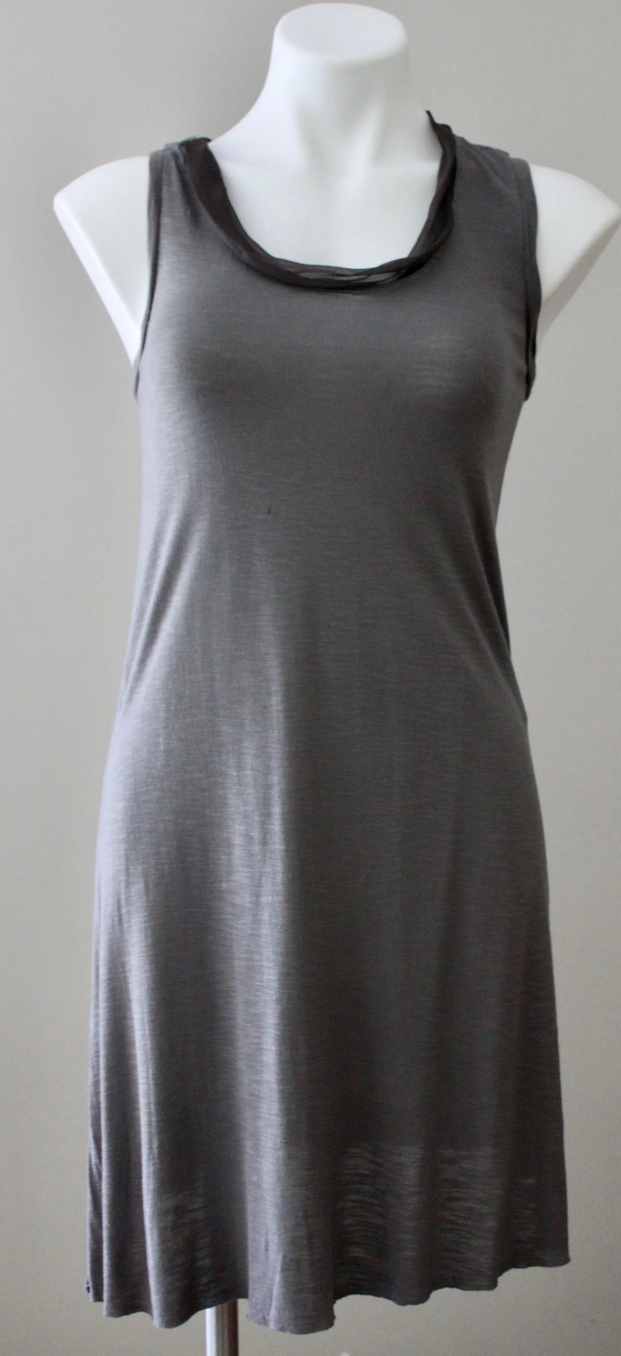 Soft Summer Gray Sleeveless Dress