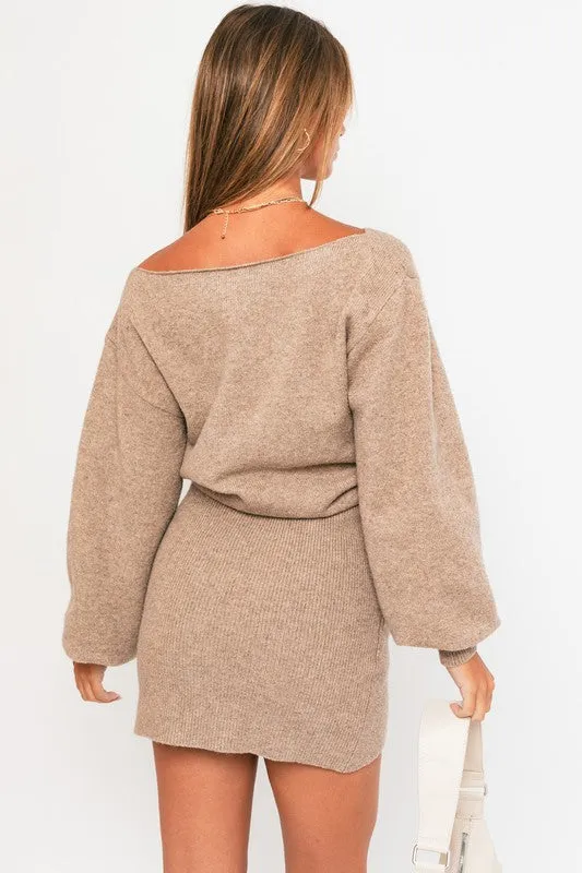 Sweater Boatneck Dress