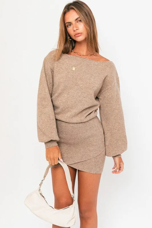 Sweater Boatneck Dress