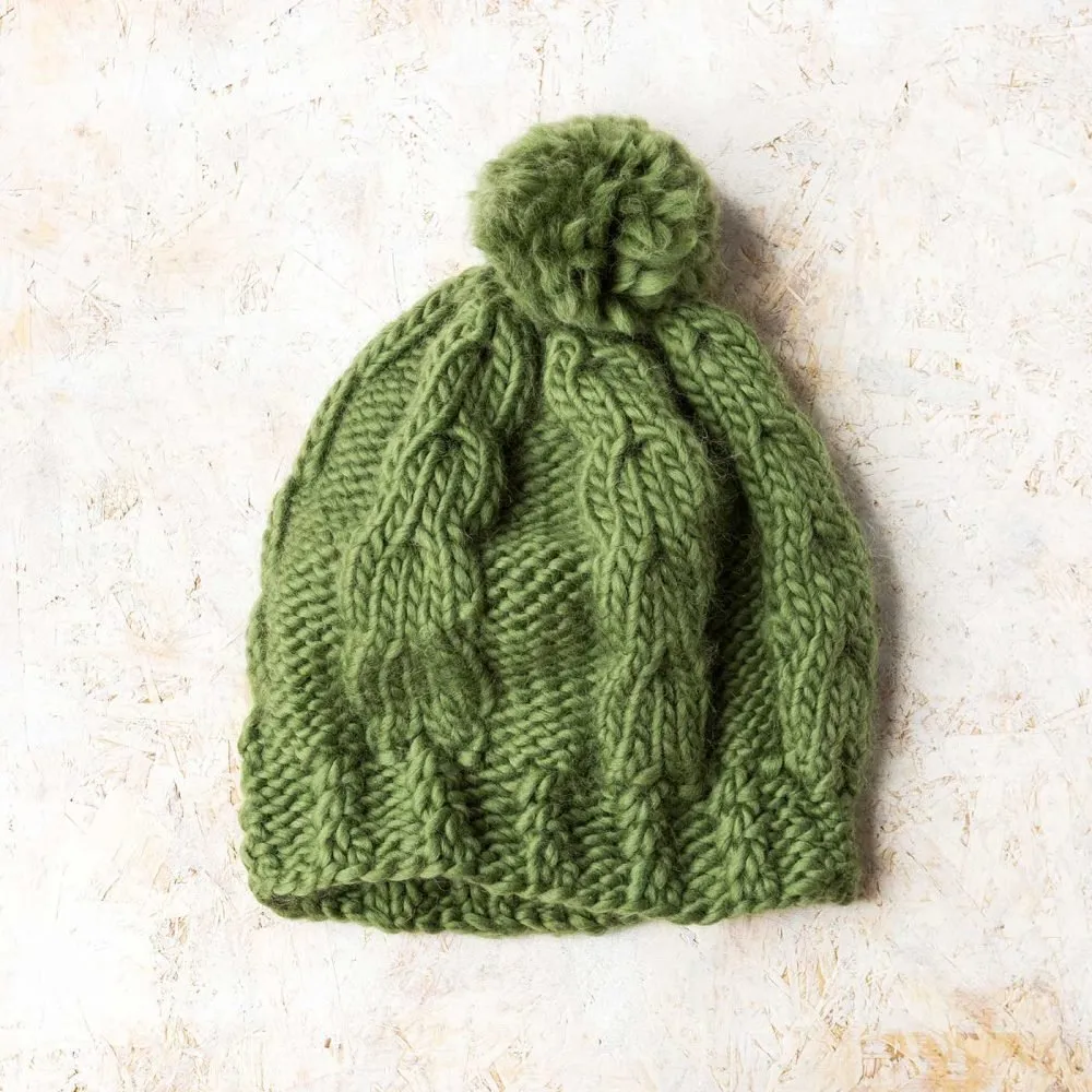 Ted Cable Hat Knitting Kit