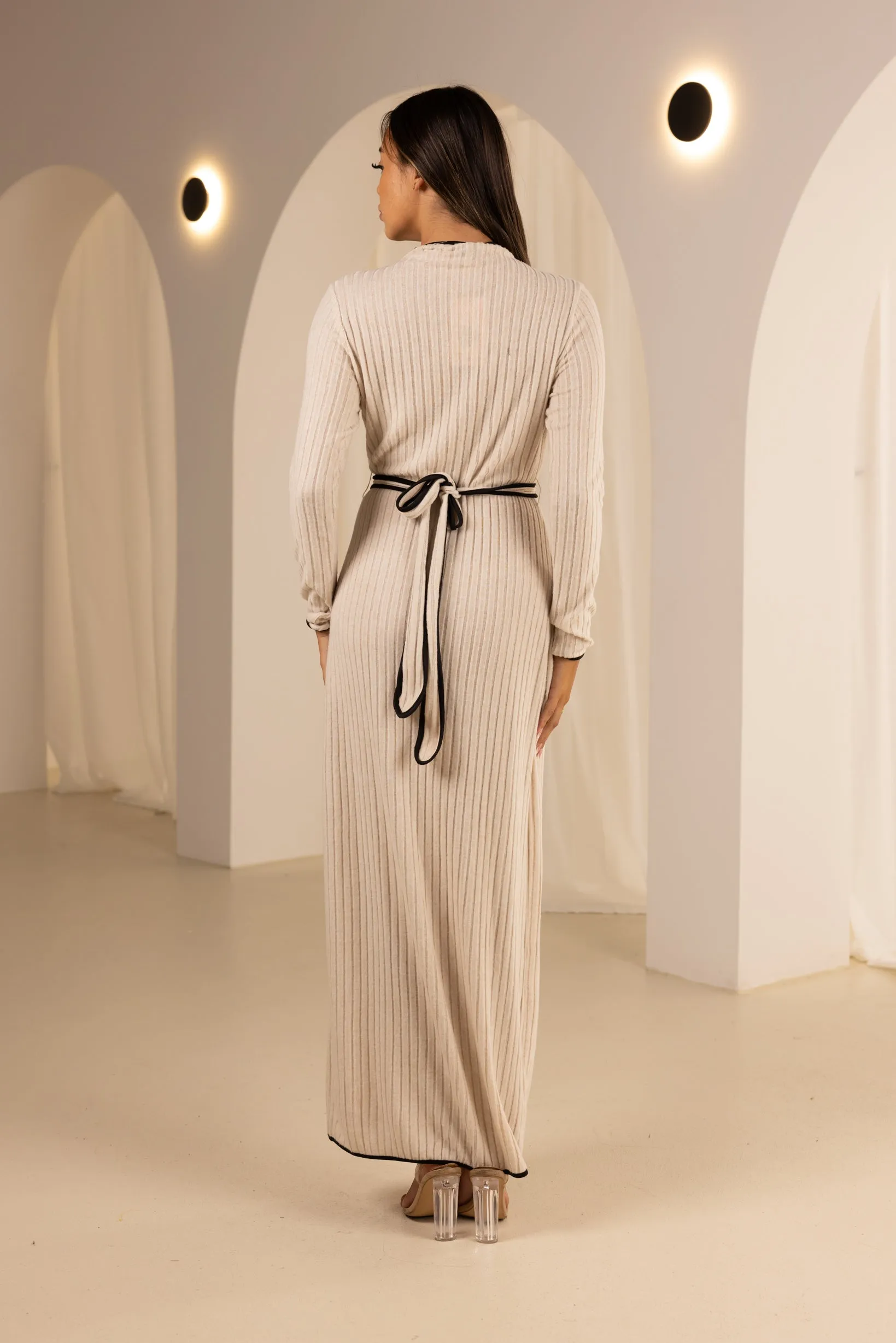 The Grand  Piping Knit Dress