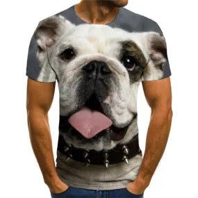 tshirts dog shirt tee Puppy Cute animal male big Smart dogs art costume Casual