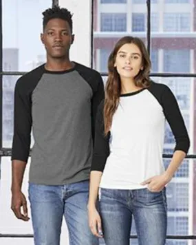 Unisex Bella Canvas® ¾ Sleeve Baseball Tee Shirt- #403641