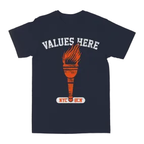 Values Here "Torch" Navy T-Shirt