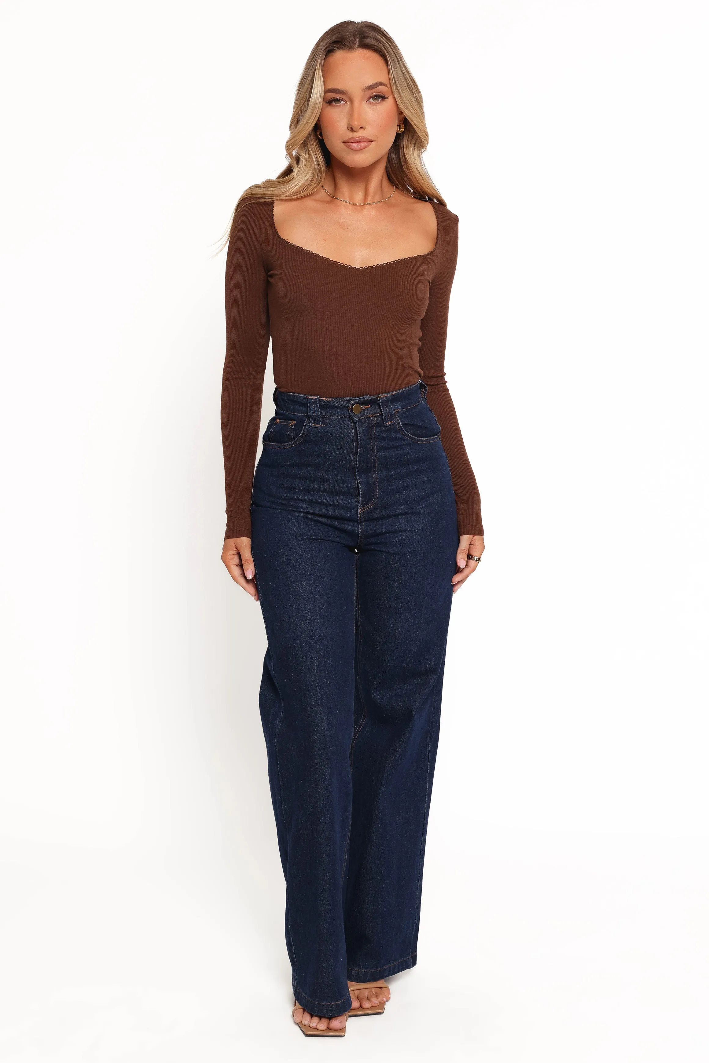 Verona Knit Top - Brown