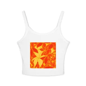 Vibrant Floral Women's Spaghetti Strap Tank Top - Perfect for Summer Days