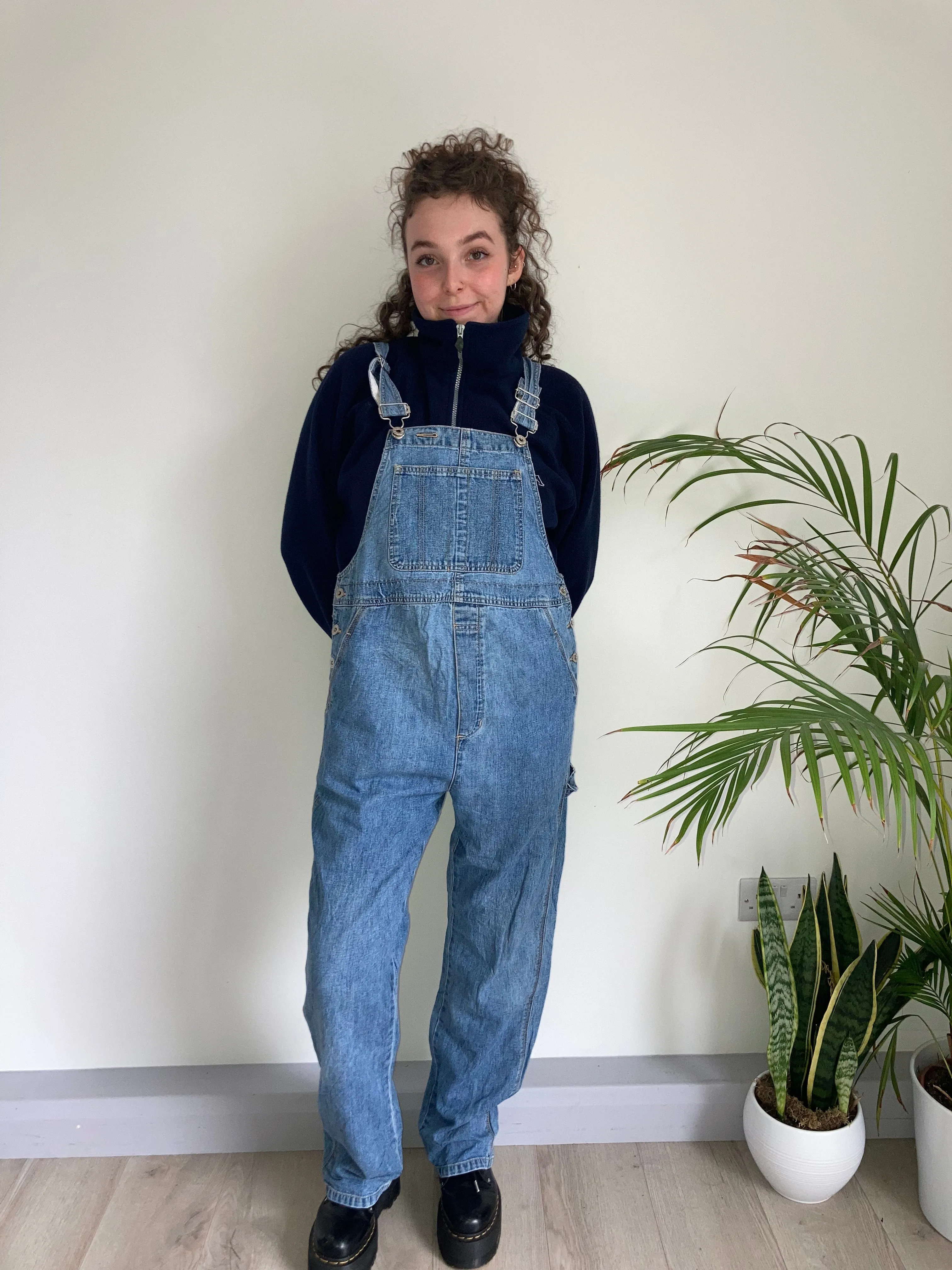 Vintage Denim Dungarees (M-L)