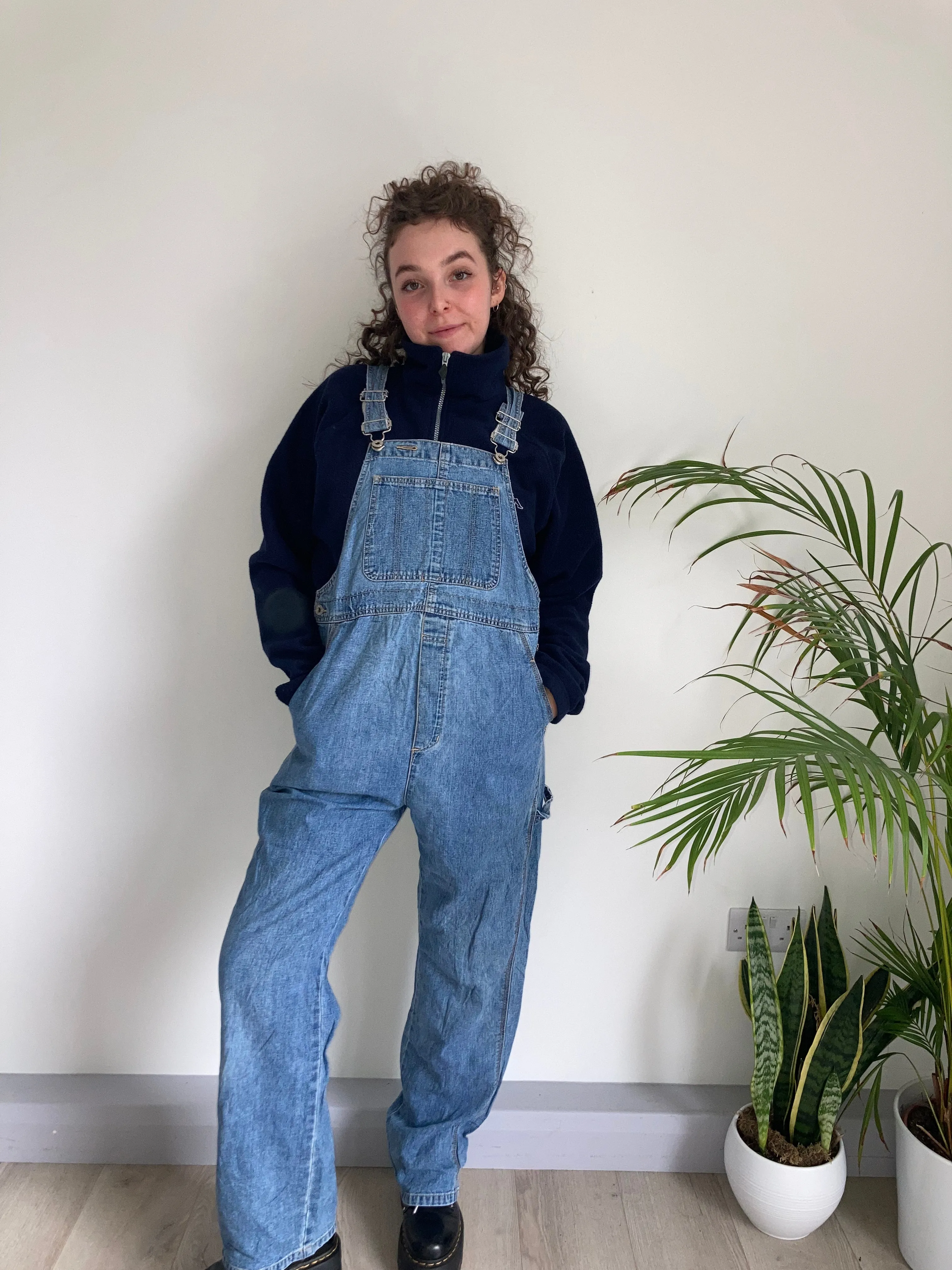 Vintage Denim Dungarees (M-L)