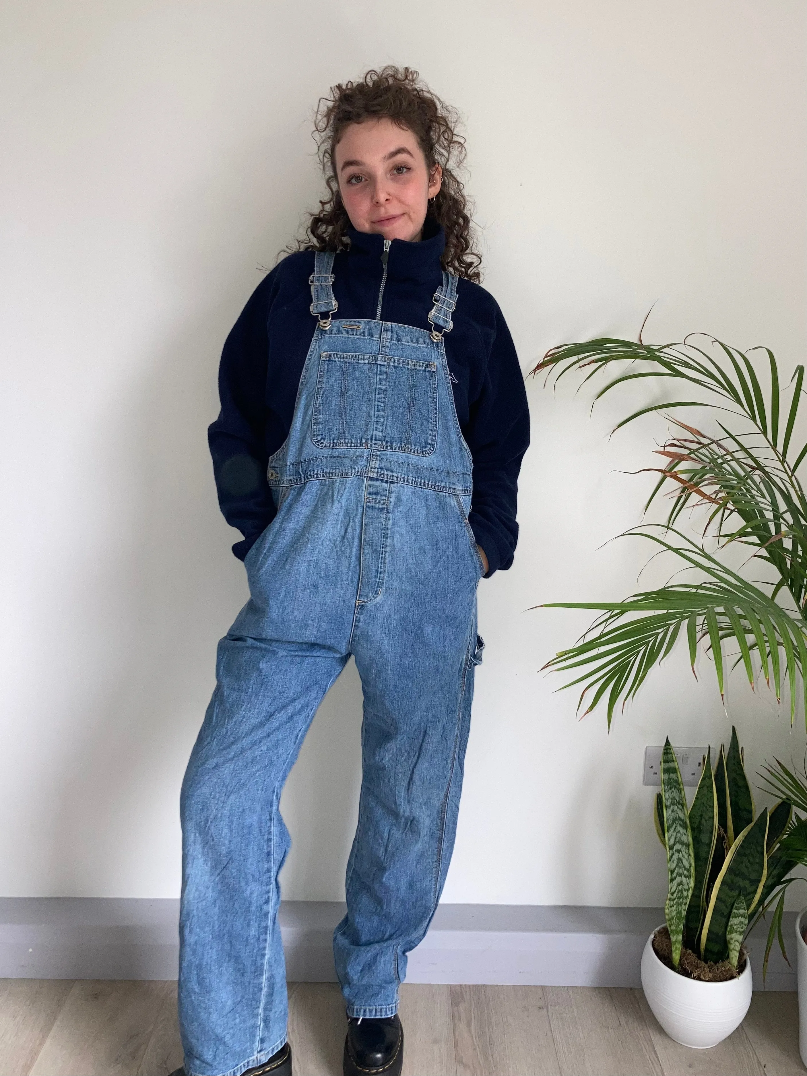 Vintage Denim Dungarees (M-L)