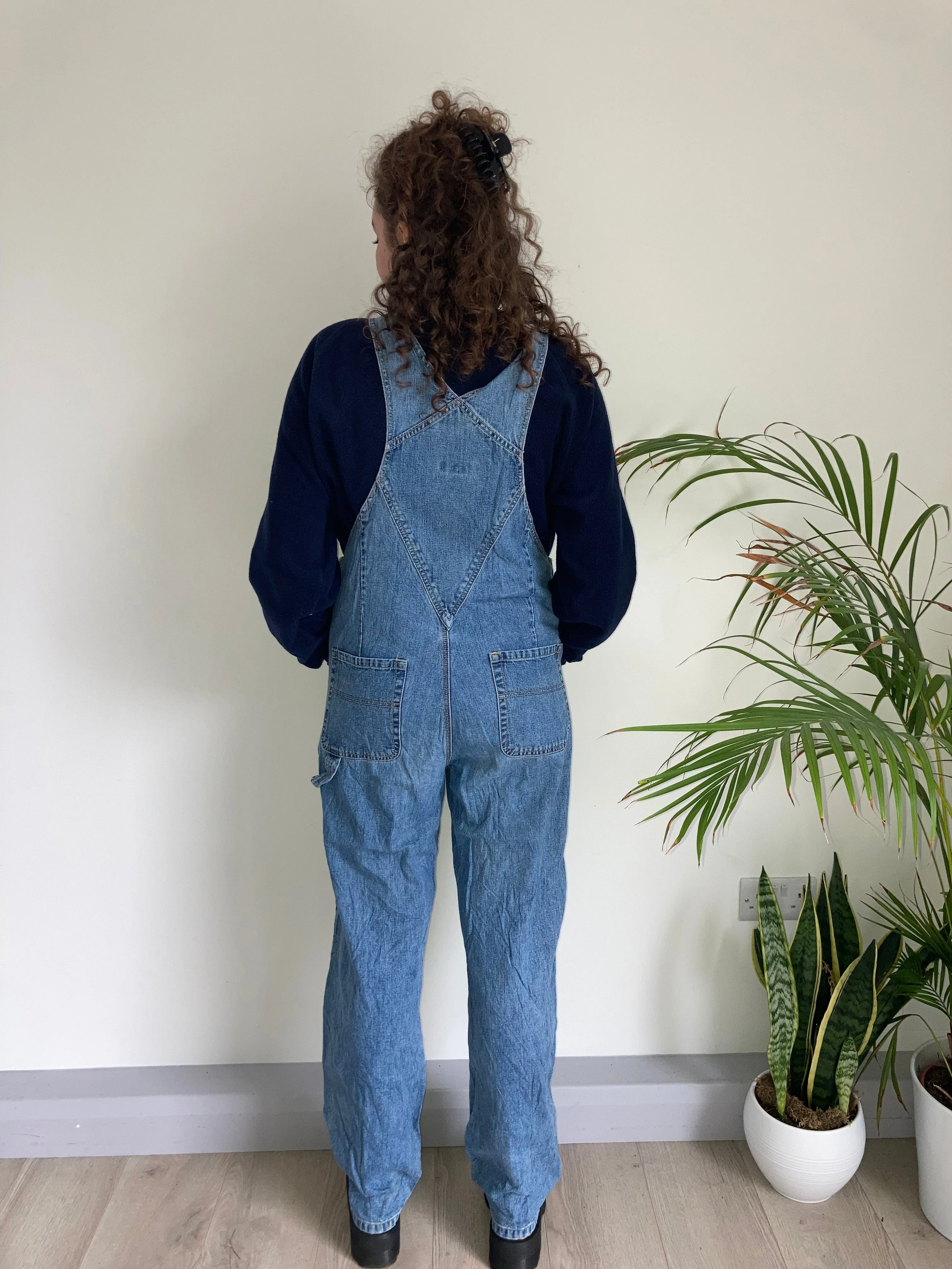 Vintage Denim Dungarees (M-L)