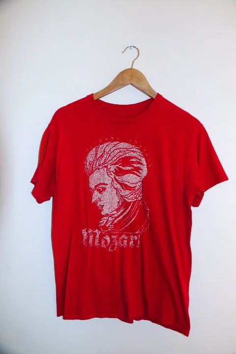 Vintage Mozgri red print medium mens T-shirt