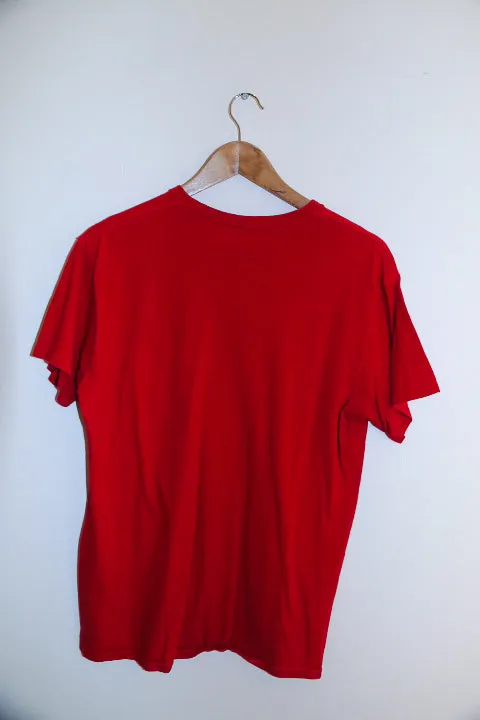 Vintage Mozgri red print medium mens T-shirt